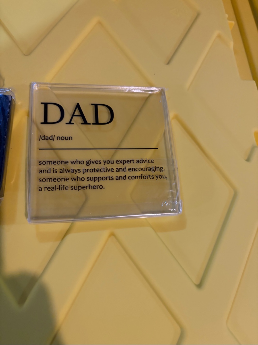 DAD Definition Decorative Accent Block - Clear